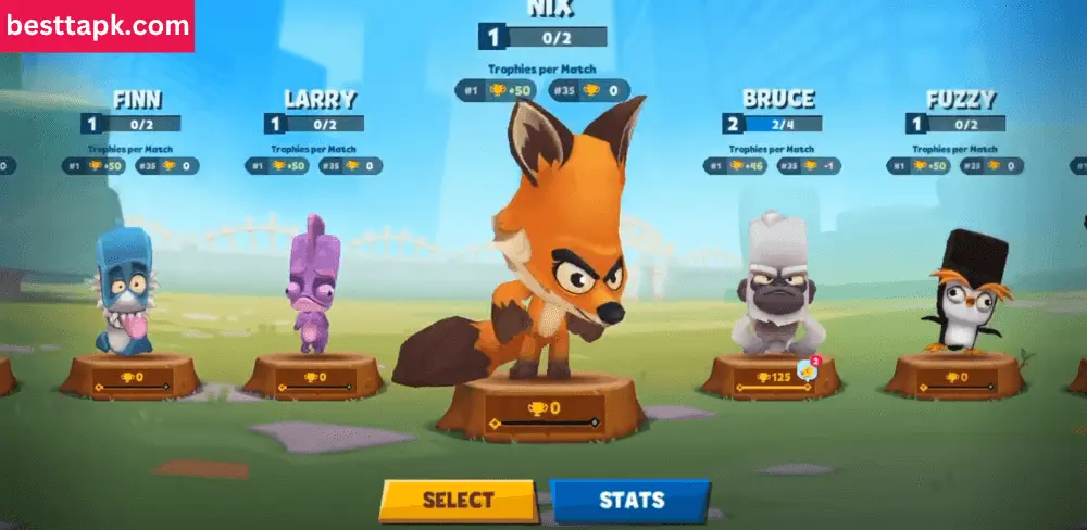 Characters Customize in Zooba Game