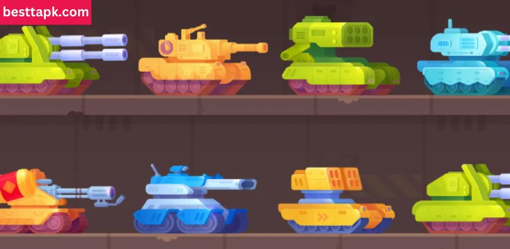  Different War Machines used in Tank Stars Mod Apk Version