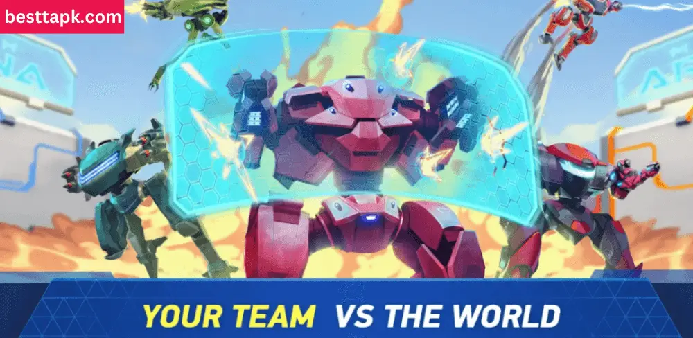Play with friend in this Mech Arena Mod Apk