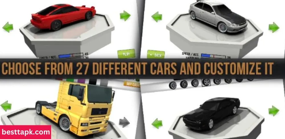 40+ Cars are used in Traffic Racer Mod Apk