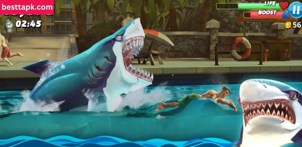 Challenges and Gameplay Overview in Hungry Shark World Mod Apk