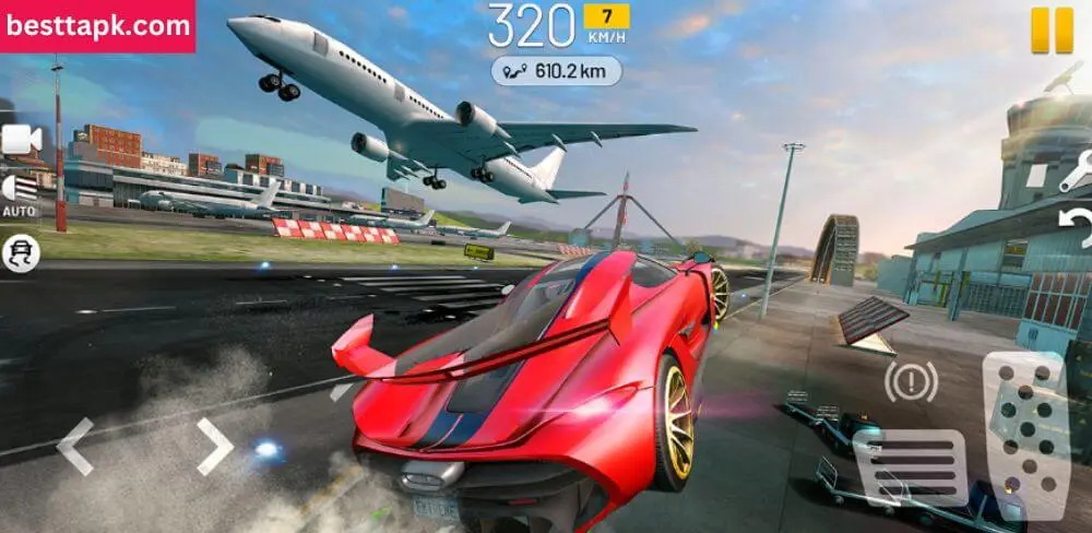 Different Camera Visions in Extreme Car Driving Simulator Mod Apk