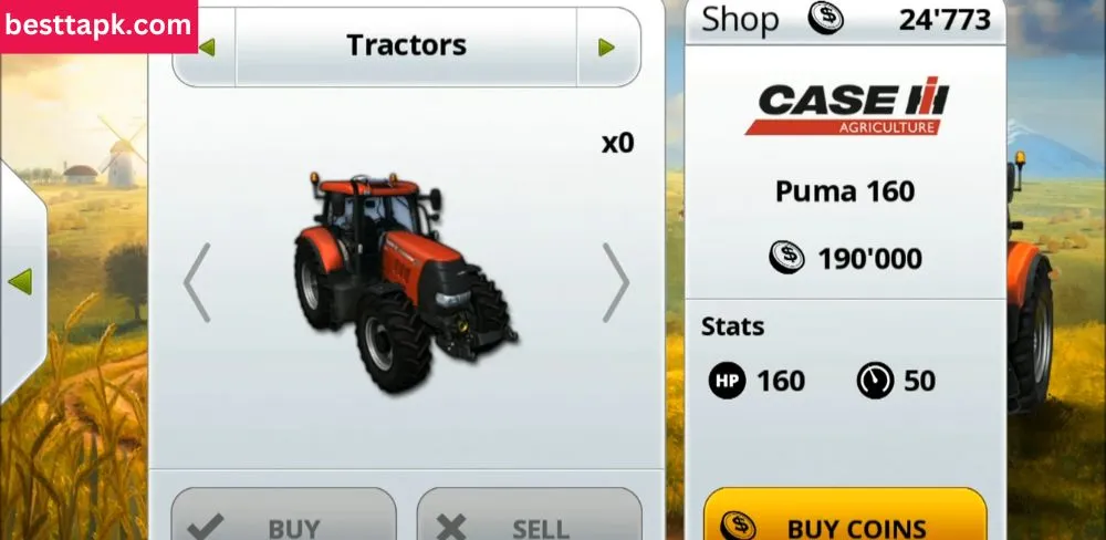 All Vehicles are Unlocked  in Farming Simulator 14 Mod APk
