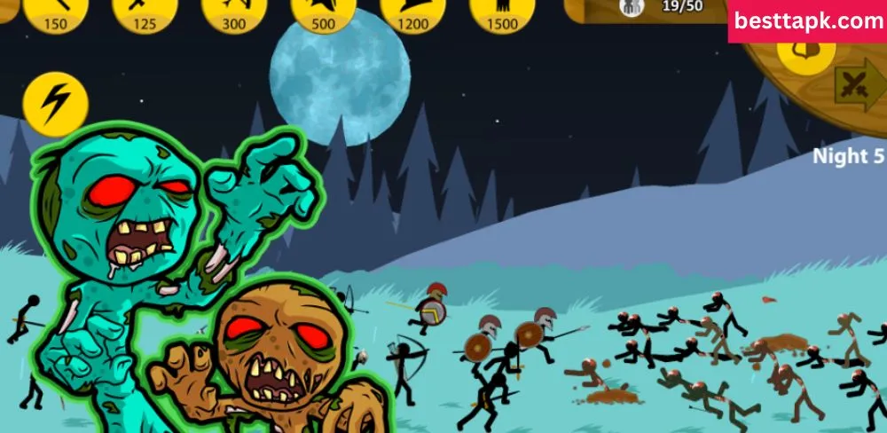 Unlocked zombie mode in Stick War Legacy Mod Apk