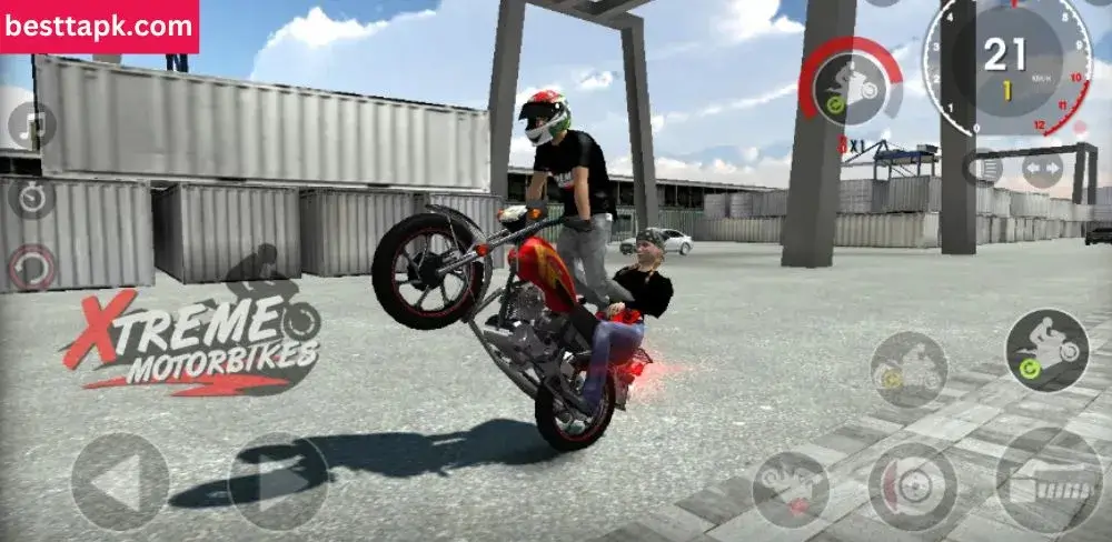 Challenges and Gameplay Overview in Xtreme Motorbikes Mod Apk