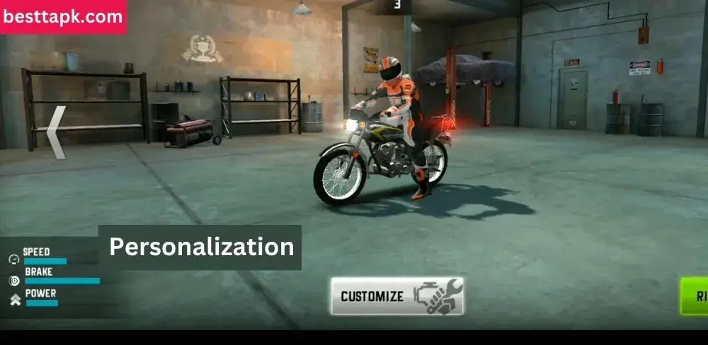 you can Personalize your motorbikes in Xtreme Motorbikes Game 