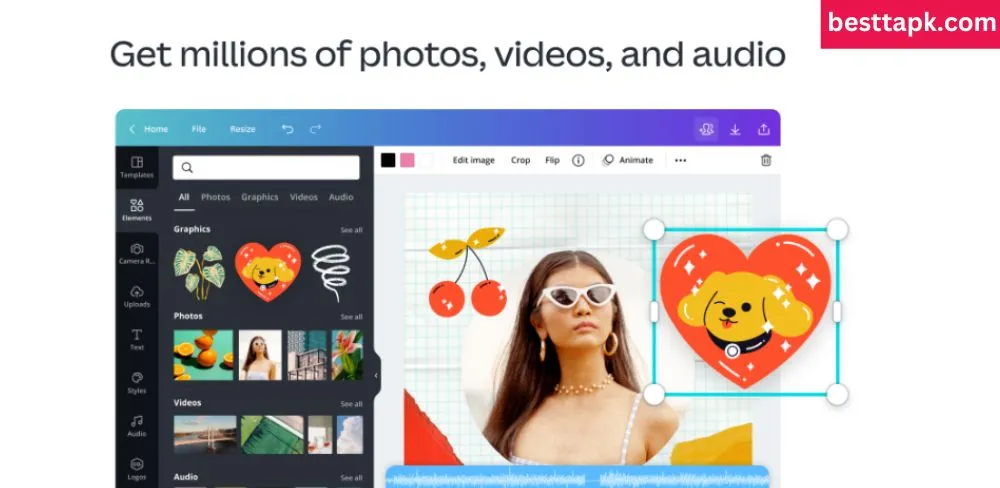 Stock Library in Canva Mod Apk