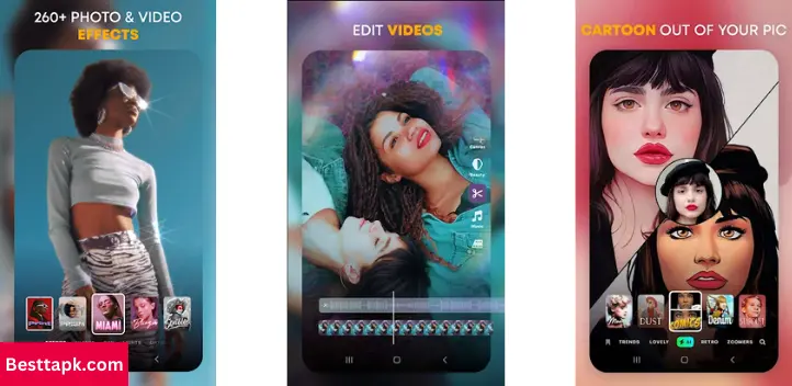 The MOD APK allows usage of popular filters like VHS, Miami, Disco, and Retro without any payment. These filters are excellent for making photos look creative and appealing.

All new filters released by Prequel are already included in the MOD version, so users will never miss out.